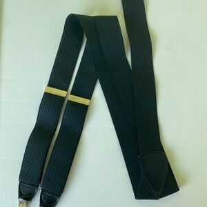 Black Suspenders with Adjusters
